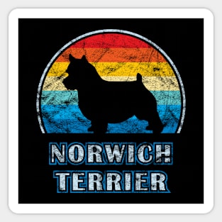 Norwich Terrier Vintage Design Dog Sticker